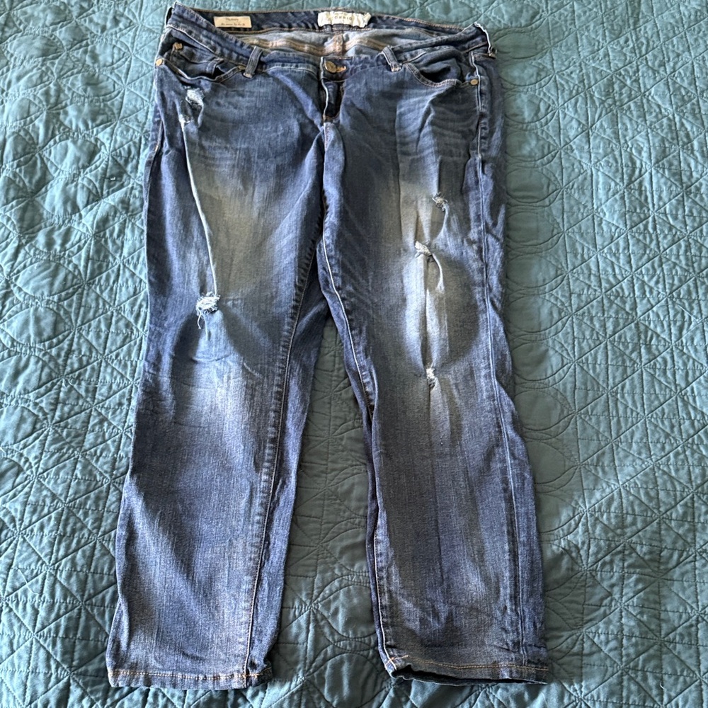 Torrid Distressed Skinny Jeans